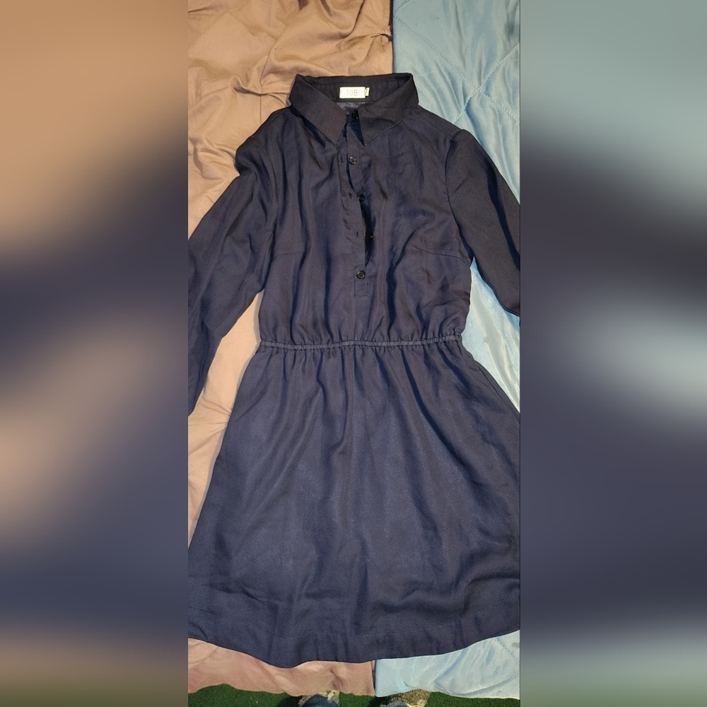 Tobi Navy Blue Shirt Dress